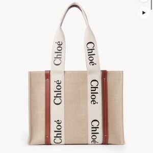 Chloe Beige Woody Tote